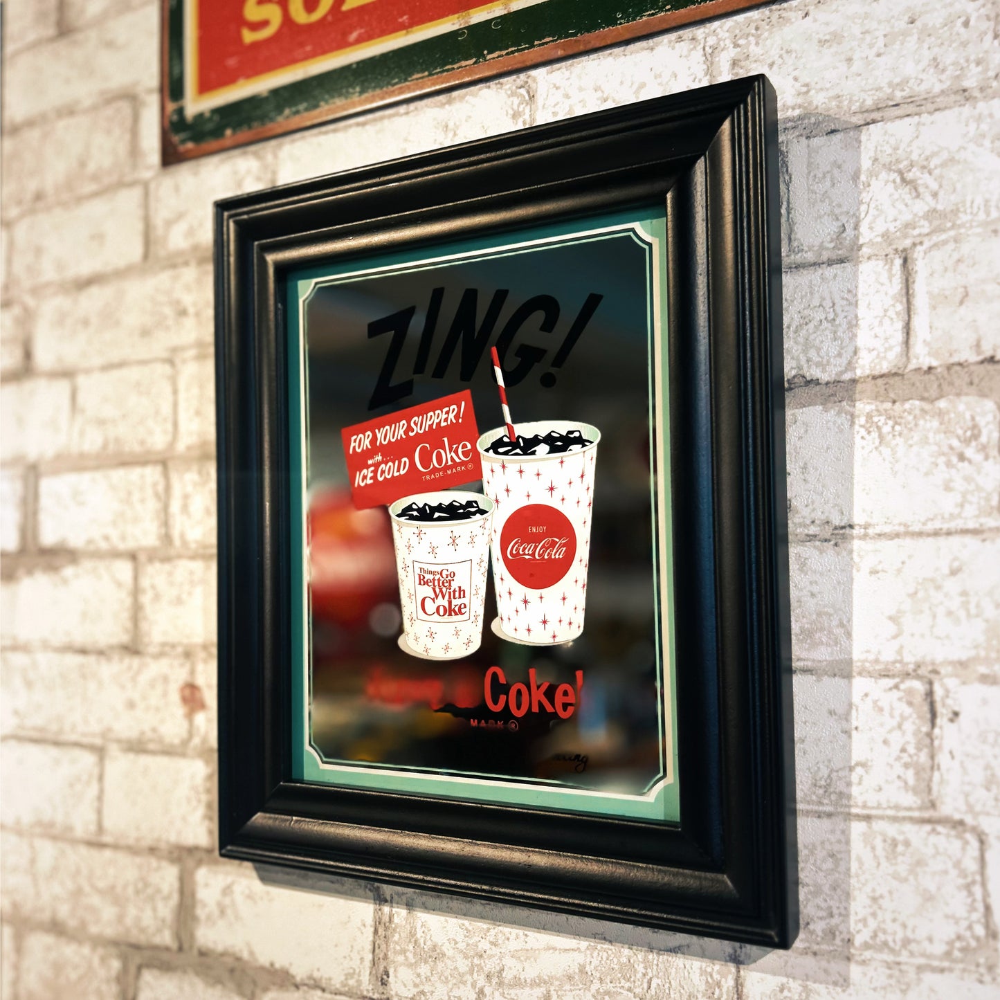 PJ-MS02 「コカ・コーラ」ヴィンテージミラーサイン(Have a Coke)