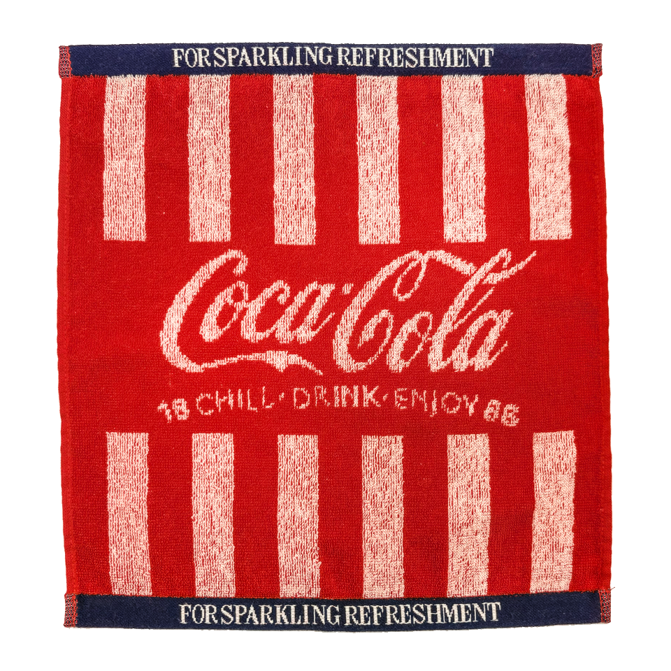 「コカ･コーラ」ジャガード ウォッシュタオル ストライプ 全３種