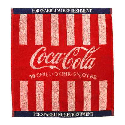 「コカ･コーラ」ジャガード ウォッシュタオル ストライプ 全３種
