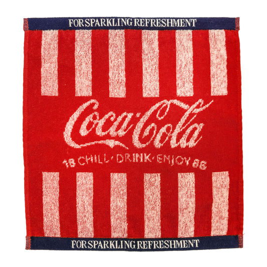「コカ･コーラ」ジャガード ウォッシュタオル ストライプ 全３種