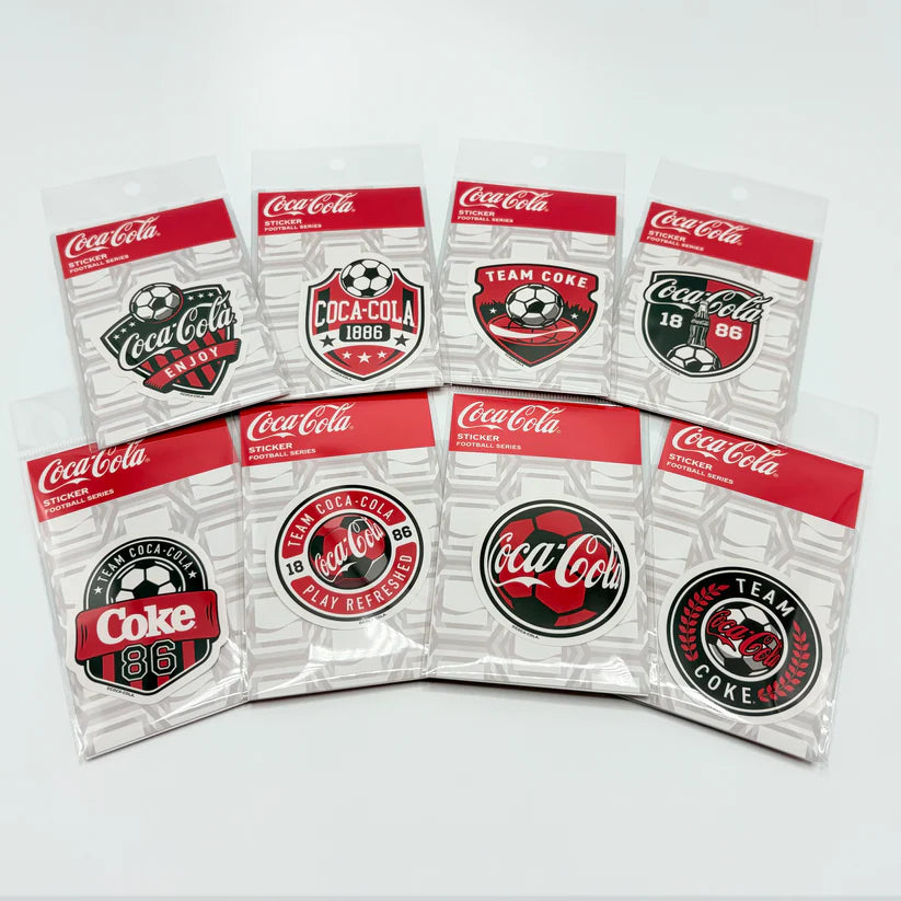 「コカ･コーラ」サッカー ステッカー　フットボールシリーズ　全８種