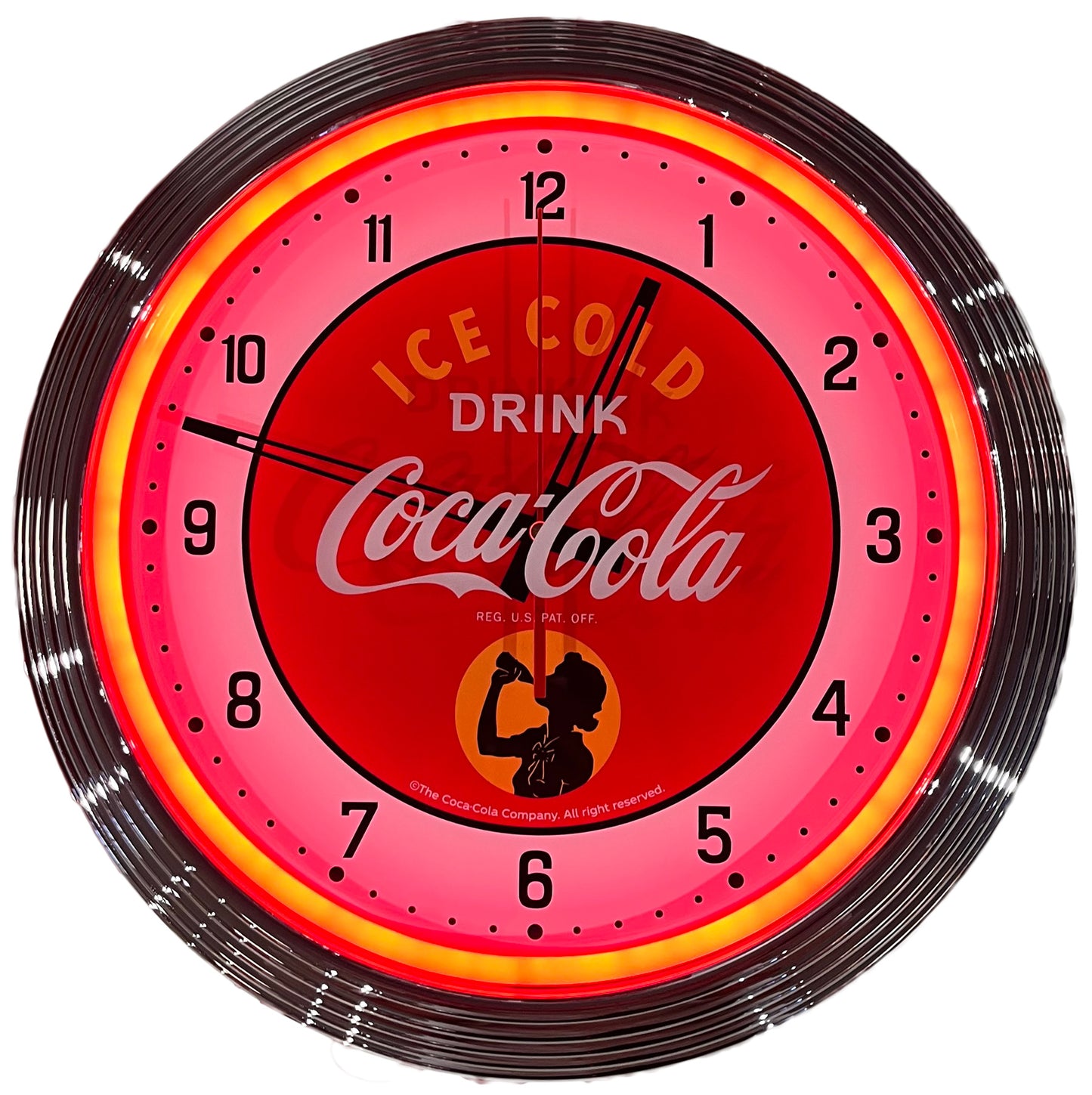 PJ-NC05　「コカ･コーラ」ネオネオンクロック（Red）