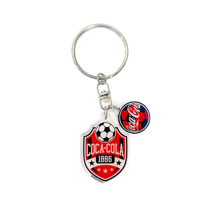 「コカ･コーラ」アクリルキーリング　フットボールシリーズ　全４種（サッカー）　