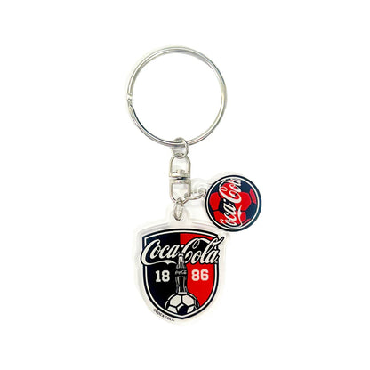 「コカ･コーラ」アクリルキーリング　フットボールシリーズ　全４種（サッカー）　