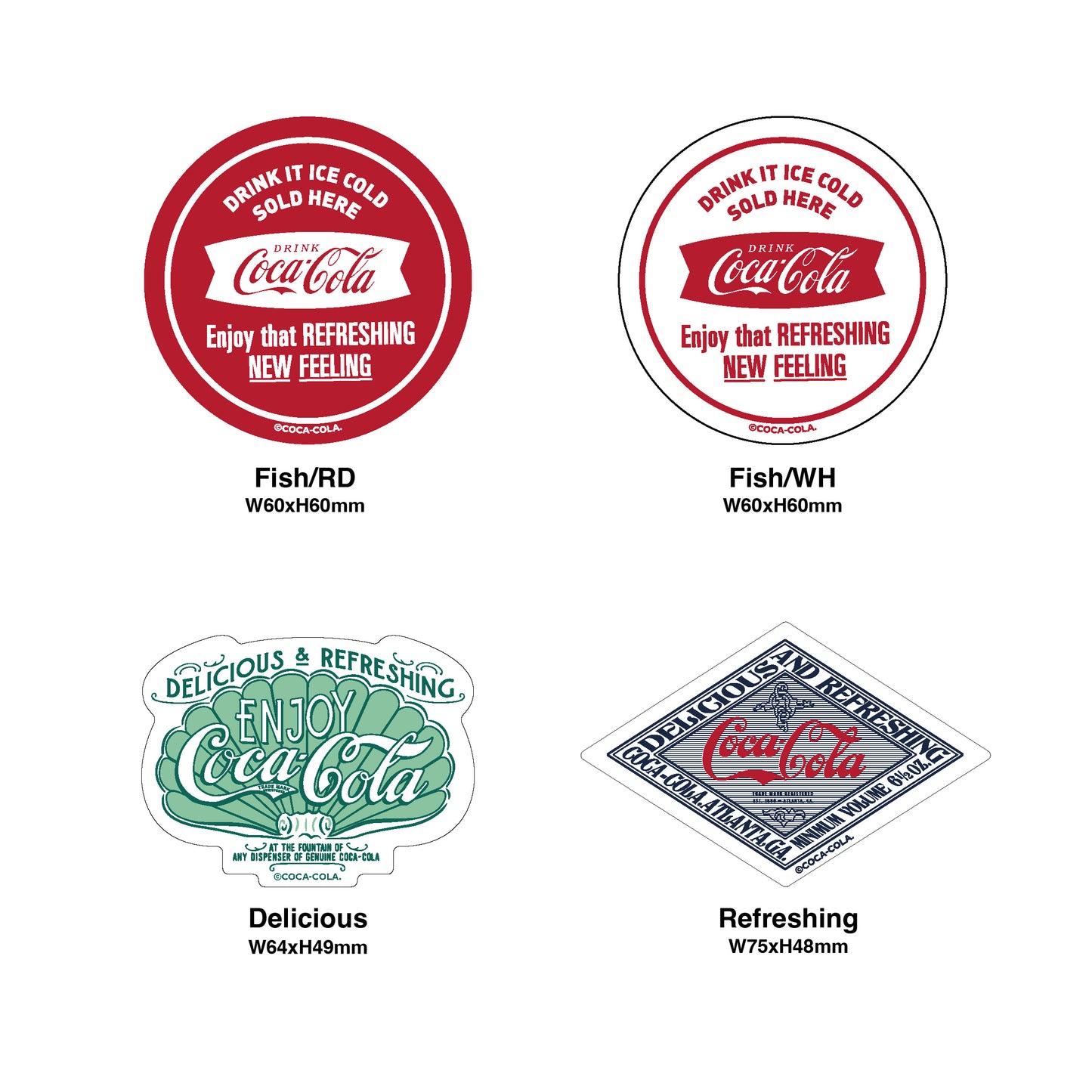 「コカ･コーラ」ステッカー　全19種